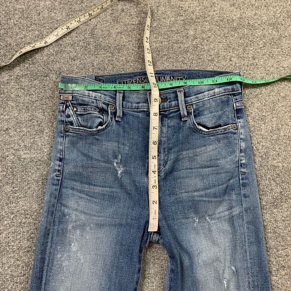 Citizens Of Humanity Jeans Womens 26 Rocket High Rise Crop Skinny Distressed COH - Picture 4 of 12